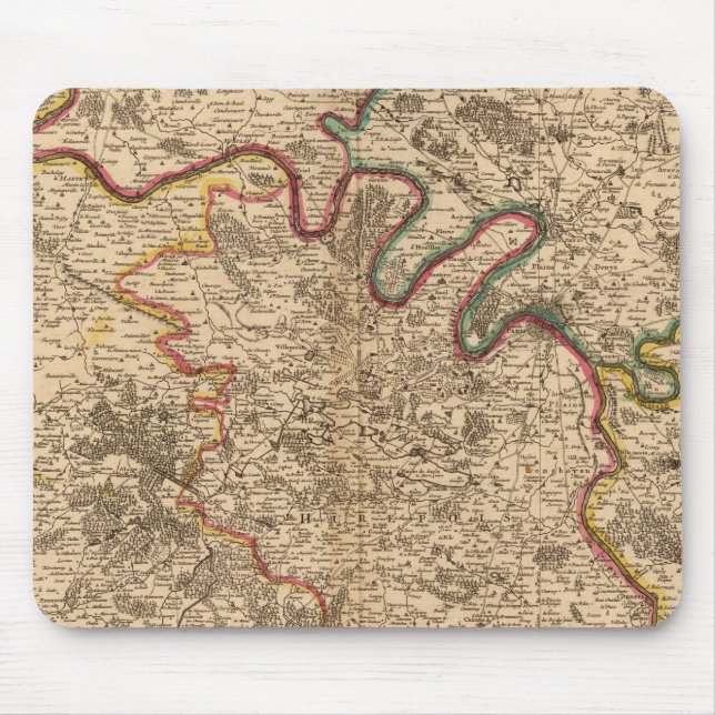 Mousepad Região Paris França 2 (Frente)