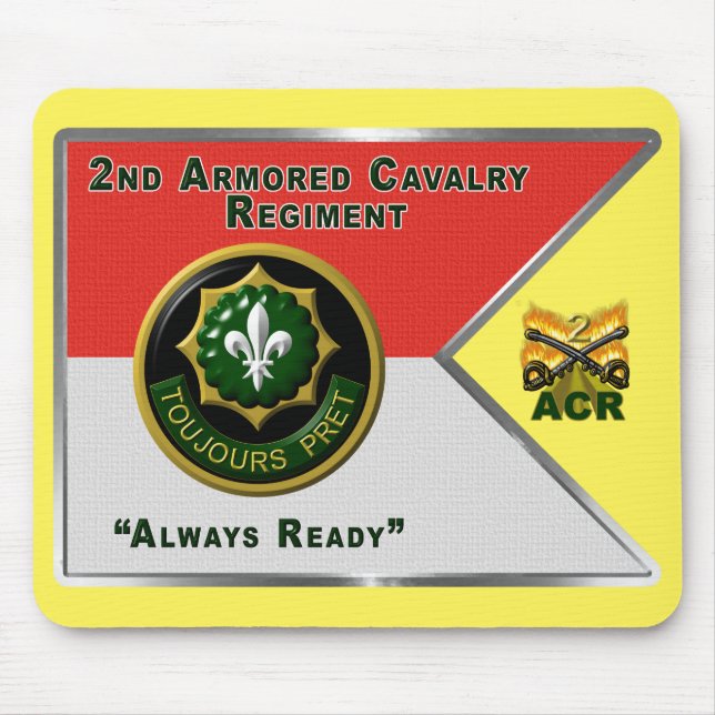 Mousepad Regimento de Cavalaria Armada de segundo Guidon (Frente)
