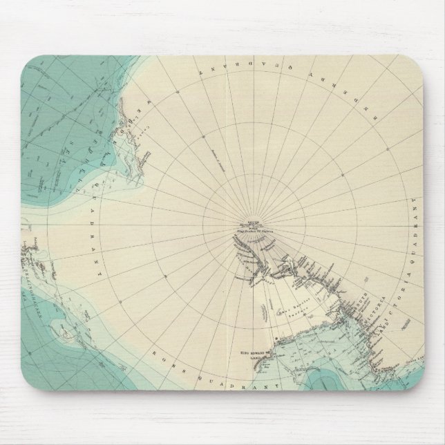 Mousepad Regiões do Polo Sul (Frente)