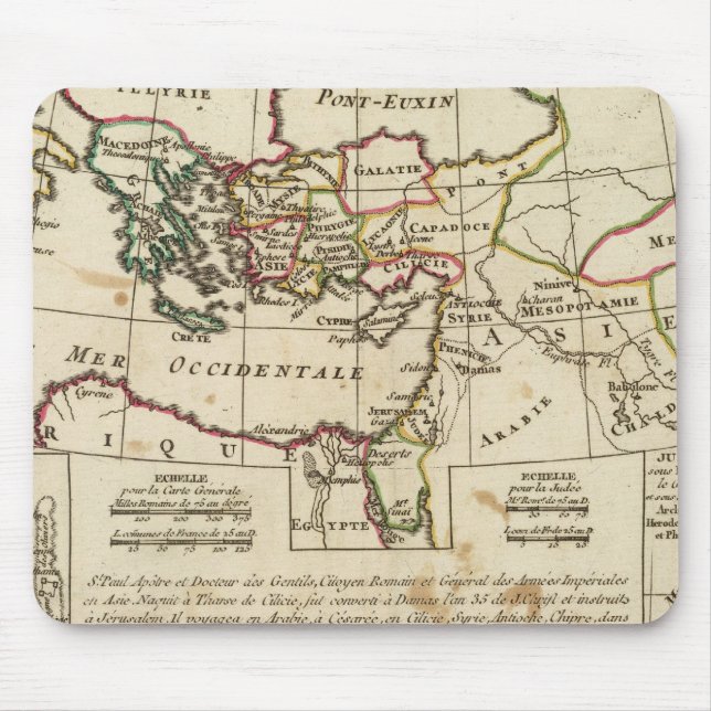 Mousepad Regiões, lugares no Novo Testamento (Frente)