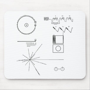 Mousepad Registro dourado do explorador da NASA