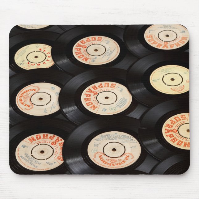 Mousepad Registros de vinil (Frente)