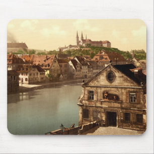 Mousepad Regnitz e Michaelsberg Bamberga Baviera Alemanha