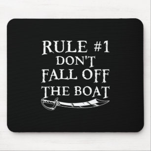 Mousepad Regra Divertida #1 Não Caia do Cruzeiro de Pirata