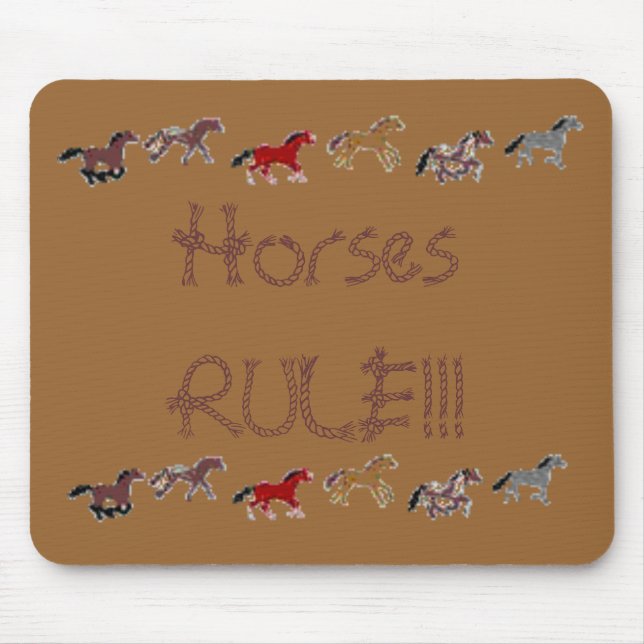 Mousepad REGRA dos cavalos!!! (Frente)