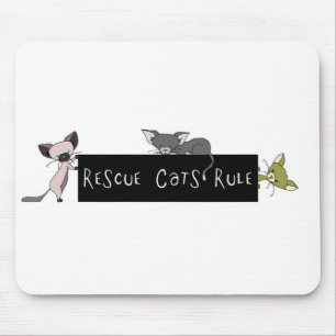 Mousepad Regra dos gatos do salvamento!