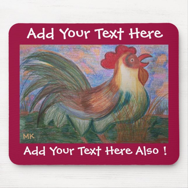 Mousepad Régua do Modelo de Roost (Frente)