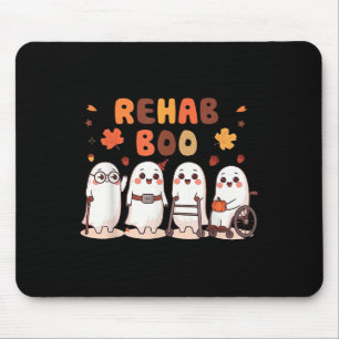 Mousepad Rehab Boo Diversão de Halloween Fantasma Terapia F
