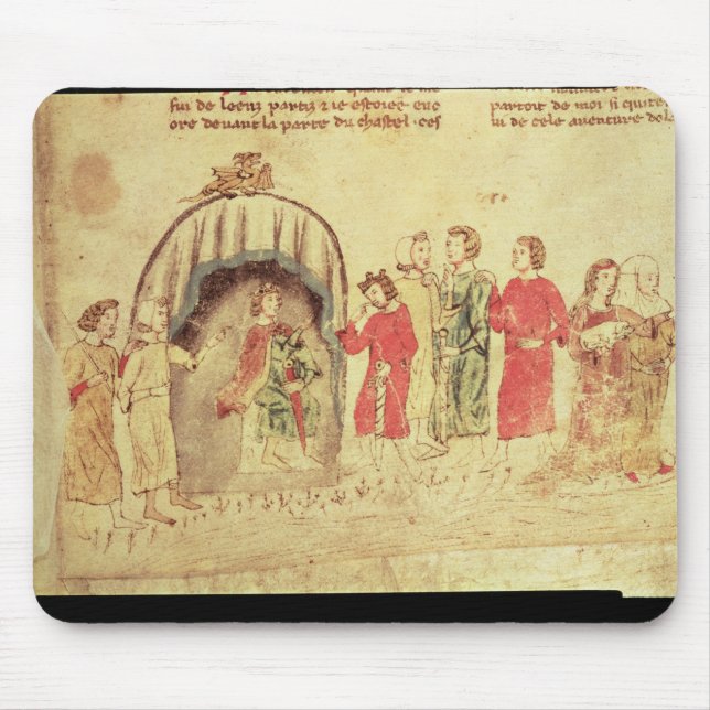 Mousepad Rei Arthur e sua corte, do romano (Frente)
