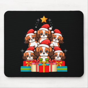 Mousepad Rei Charles Cavalier Le Cachorro Árvore de Natal X