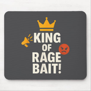 Mousepad Rei da Isca de Raiva Meme Divertido da Internet Ci