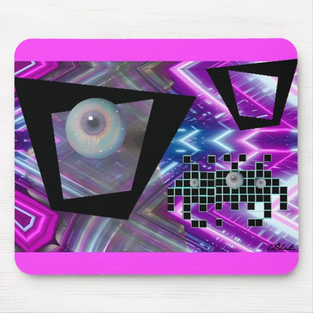 Mousepad Rei da Nova Invasão Vaporwave (Frente)