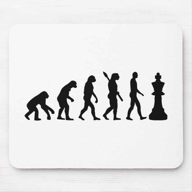 Mousepad Rei da xadrez da evolução (Frente)