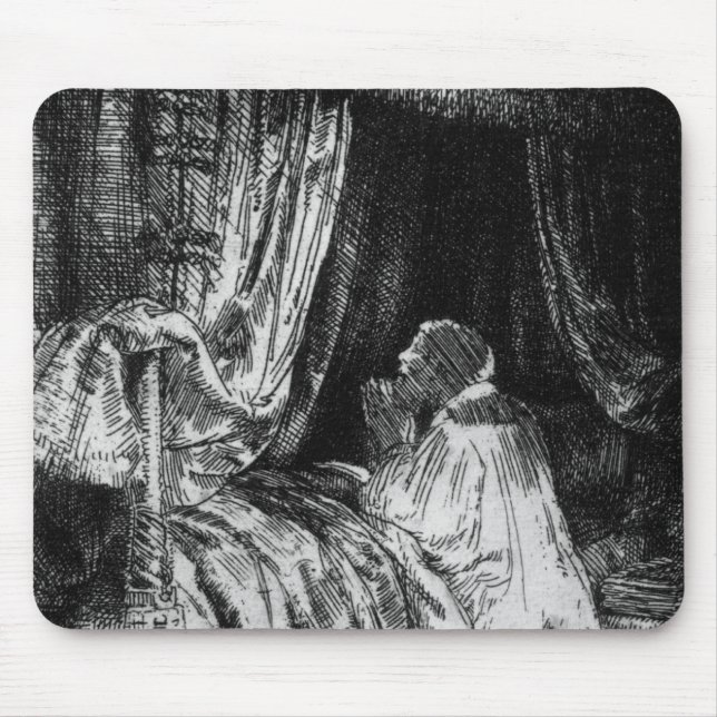 Mousepad Rei David na oração, 1652 (Frente)