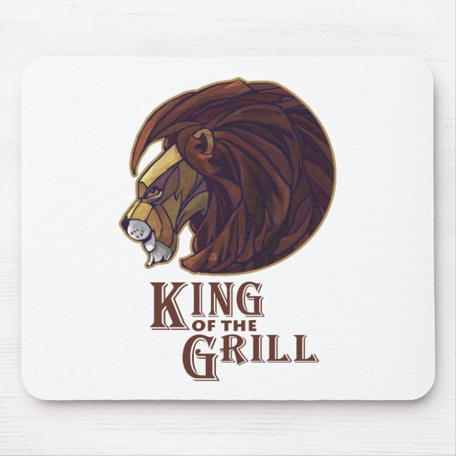 Mousepad Rei do Grill (Frente)