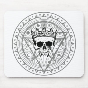 Mousepad Rei do Morto: Escuro Vampiro Real Sigil White