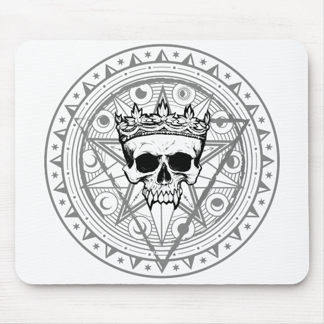 Mousepad Rei do Morto: Escuro Vampiro Real Sigil White (Frente)