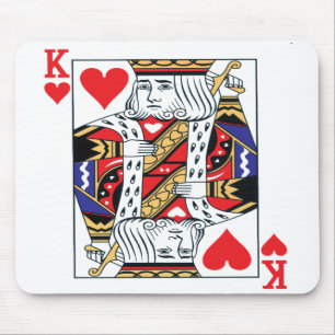 Mousepad Rei do tapete do rato dos corações