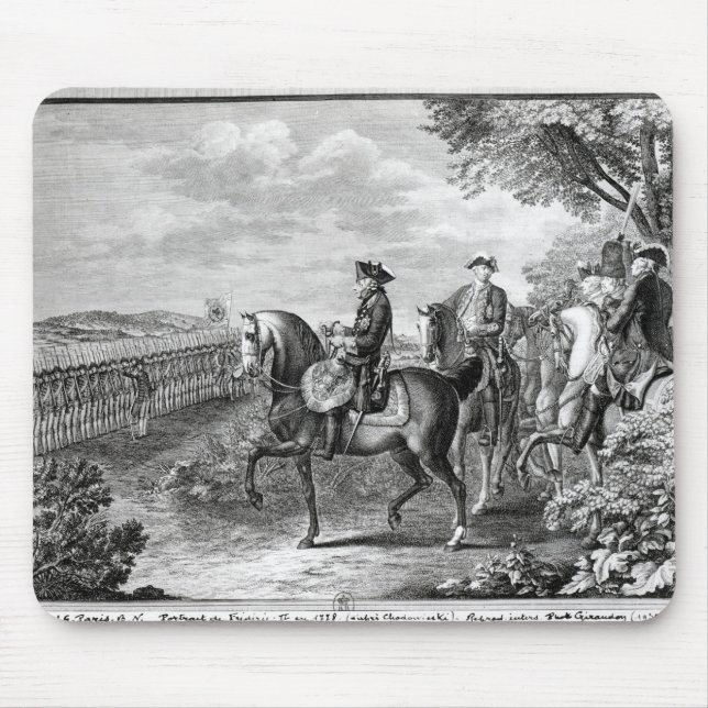 Mousepad Rei Frederick II de Prússia que revê (Frente)