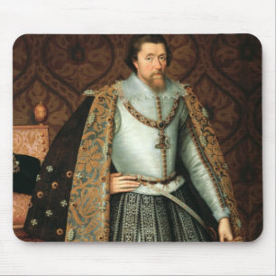 Mousepad Rei James mim de Inglaterra (1566-1625) (óleo em