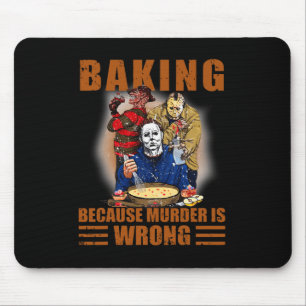 Mousepad Rei Porque Assassinato É Um Dia de Bruxa Divertido