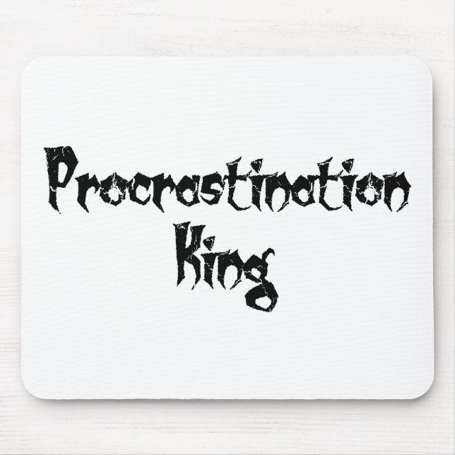 Mousepad Rei Procrastinado (Frente)