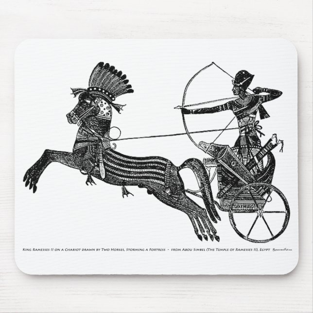 Mousepad Rei Ramsés II Vintage Egípcio Art Mousepad! (Frente)