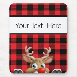 Mousepad Reindeador de Verificação de Buffalo Preto Persona