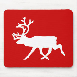Mousepad Reindeer Branco / Silhueta das Caraíbas