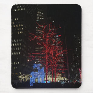 Mousepad Reindeer Christmas Lights Nova Iorque Manhattan