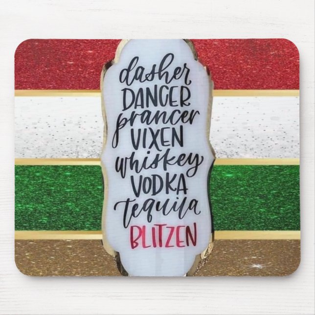 Mousepad Reindeer de Natal (Frente)