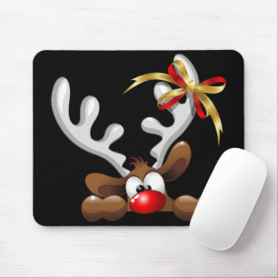 Mousepad Reindeer Enzergou Caráter de Natal Engraçado