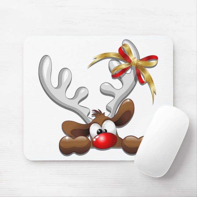 Mousepad Reindeer Enzergou Caráter de Natal Engraçado (Com mouse)