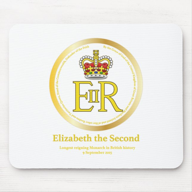 Mousepad Reino da rainha Elizabeth II (Frente)