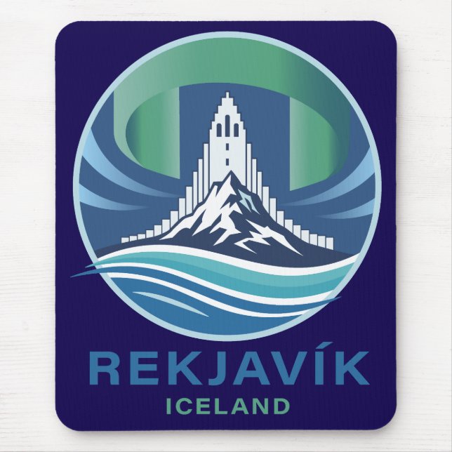 Mousepad Reiquiavique Islândia Europa (Frente)