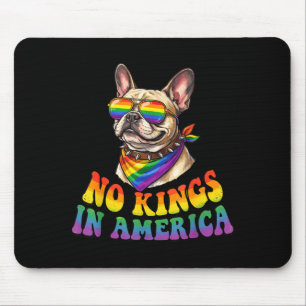 Mousepad Reis na América bulldog francês orgulho arco-íris