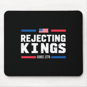 Mousepad Rejeitando Reis Desde 1776, Bandeira Americana Usa