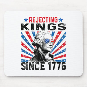 Mousepad Rejeitando Reis Desde 1776 Bandeira dos EUA Angust