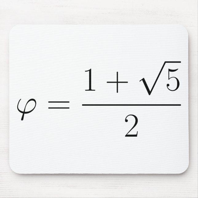 Mousepad Relação dourada (Frente)