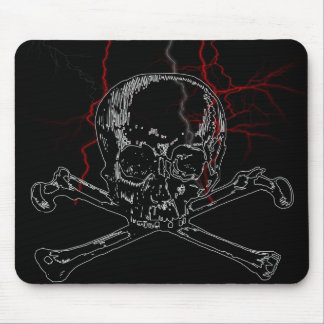Mousepad relâmpago do crânio