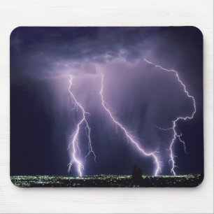 Mousepad Relâmpago sobre o Vale do Lago Salgado, Utah.