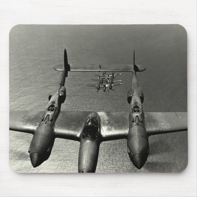 Mousepad Relâmpagos de WWII P-38 (Frente)