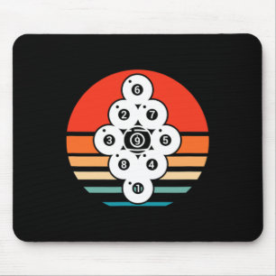 Mousepad Relatório de Bola do Billiard Player 9 do Billiard