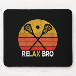 Mousepad Relax Bro Funny Lacrosse Cotação Lacrosse Crosse V
