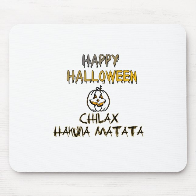 Mousepad Relaxe a Coleção Feliz de Halloween (Frente)