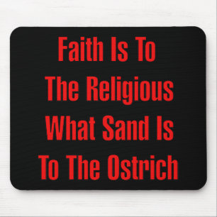 Mousepad Religião da avestruz