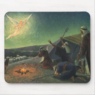 Mousepad Religião Vintage, Anunciação aos Pastores