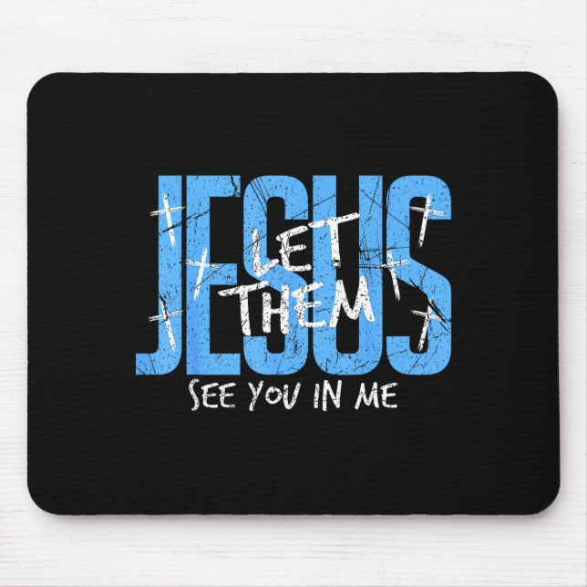 Mousepad Religioso Cristão Vejo Você Em Mim Agradecido Dia  (Frente)