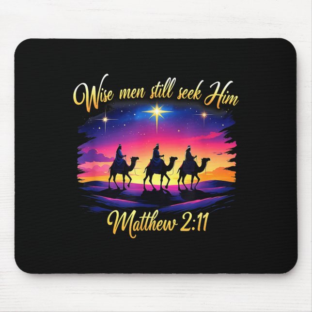 Mousepad Religious Christmas Wise Men Still Seek Him 3 King (Frente)