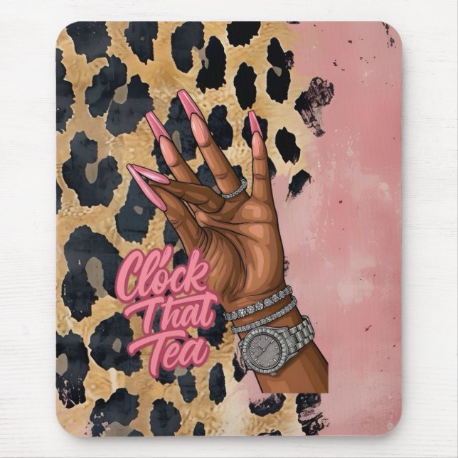 Mousepad Relógio Aquele Diário De Chá (Frente)